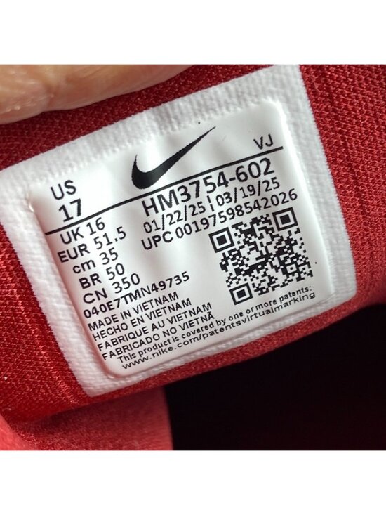 Nike Free Metcon 6 Men Size 17 Team Crimson White HM3754-602 main image 7